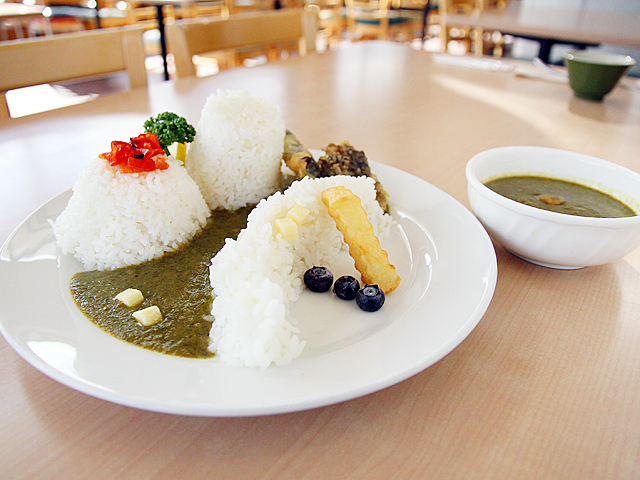 茶臼山名物「ダムカレー」